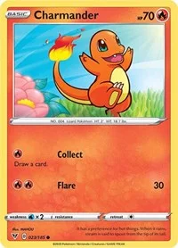 Charmander | 023/185 | Reverse Holofoil | SWSH04: Vivid Voltage