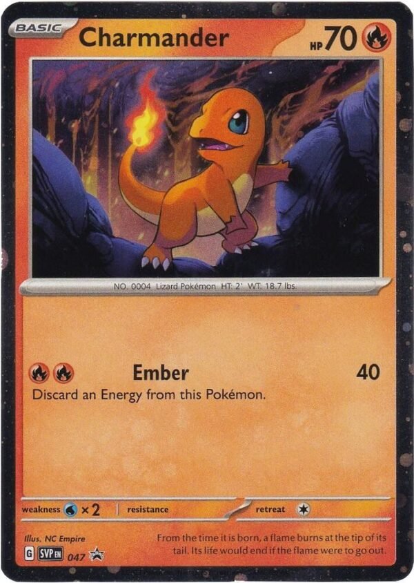 Charmander 047 (Cosmos Holo) Holofoil SV: Scarlet & Violet Promo Cards Charmander 047 (Cosmos Holo) Holofoil SV: Scarlet & Violet Promo Cards