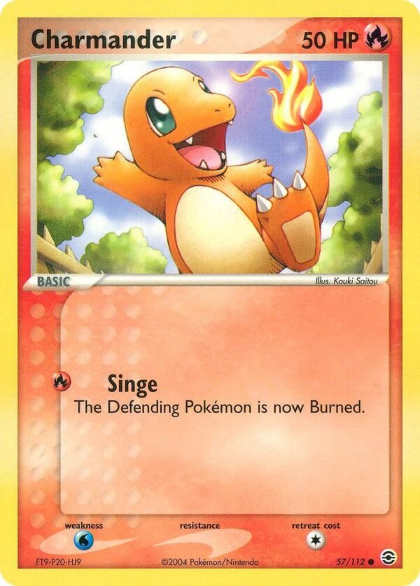 Charmander 057/112 Reverse Holofoil FireRed & LeafGreen Charmander 057/112 Reverse Holofoil FireRed & LeafGreen