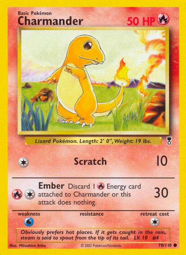 Charmander 070/110 Reverse Holofoil Legendary Collection Charmander 070/110 Reverse Holofoil Legendary Collection