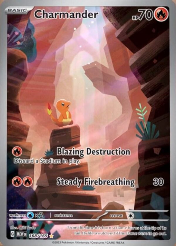 Charmander 168/165 Holofoil SV: Scarlet & Violet 151 Charmander 168/165 Holofoil SV: Scarlet & Violet 151