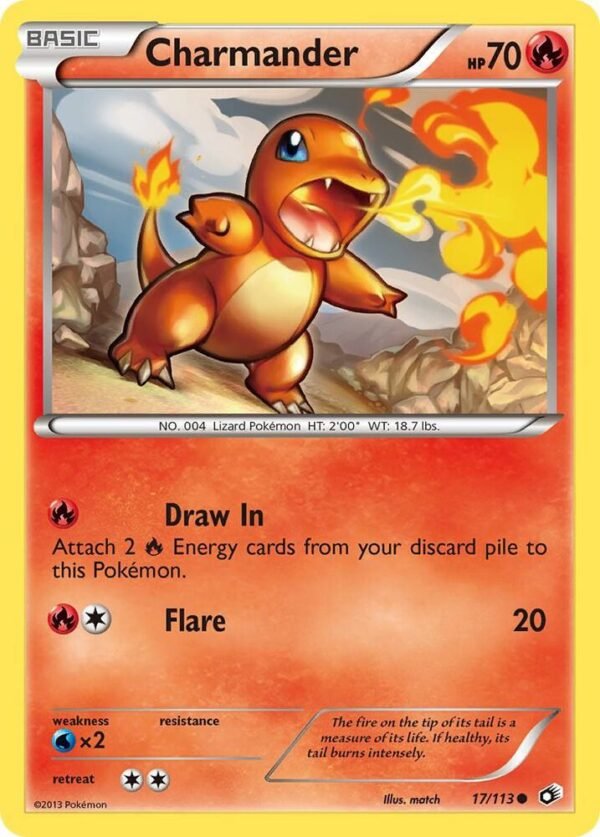 Charmander 17/113 Reverse Holofoil Legendary Treasures Charmander 17/113 Reverse Holofoil Legendary Treasures