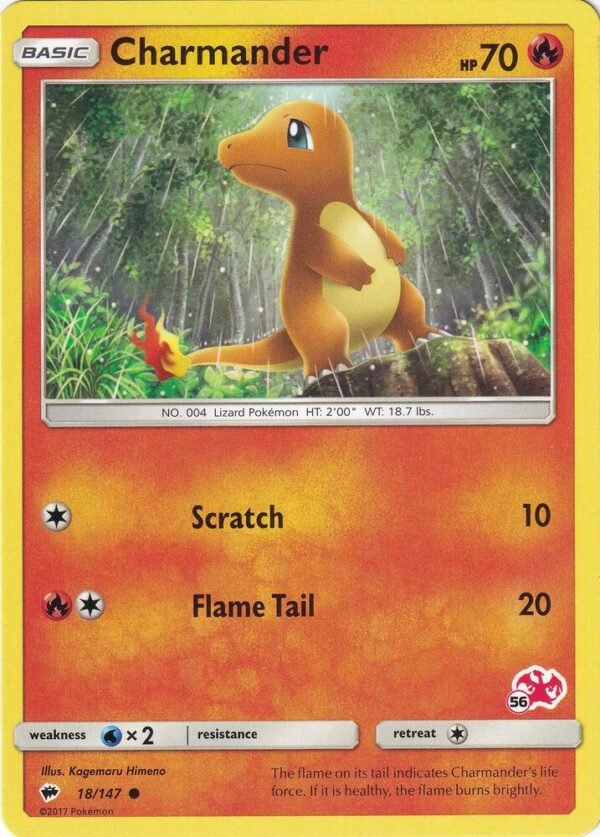 Charmander 18/147 (#56 Charizard Stamped) 018/147 Normal Battle Academy