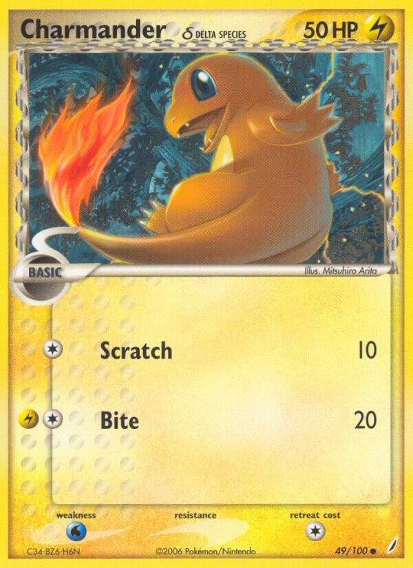 Charmander (Delta Species) 49/100 Reverse Holofoil Crystal Guardians Charmander (Delta Species) 49/100 Reverse Holofoil Crystal Guardians