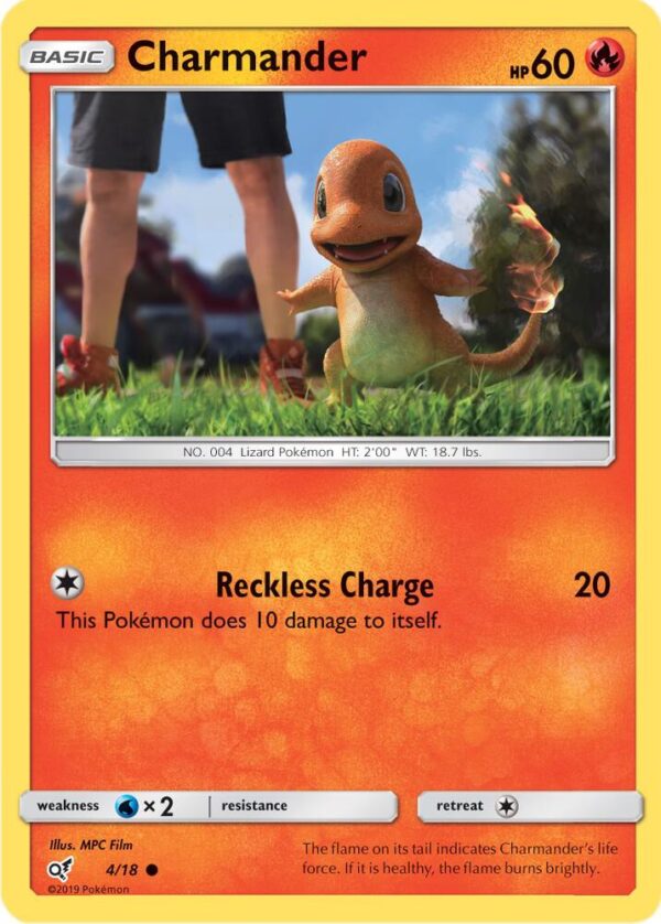 Charmander (Holo Common) 4/18 Holofoil Detective Pikachu Charmander (Holo Common) 4/18 Holofoil Detective Pikachu