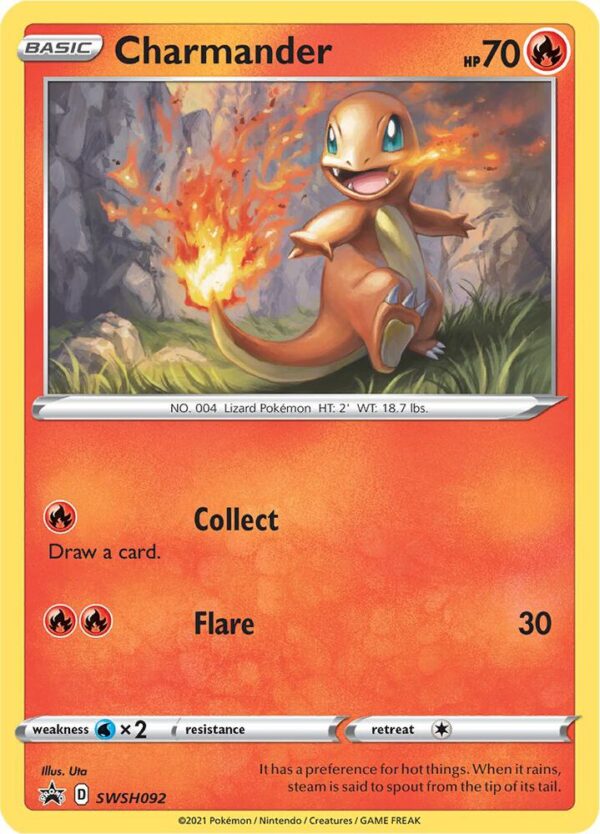Charmander SWSH092 Holofoil SWSH: Sword & Shield Promo Cards Charmander SWSH092 Holofoil SWSH: Sword & Shield Promo Cards