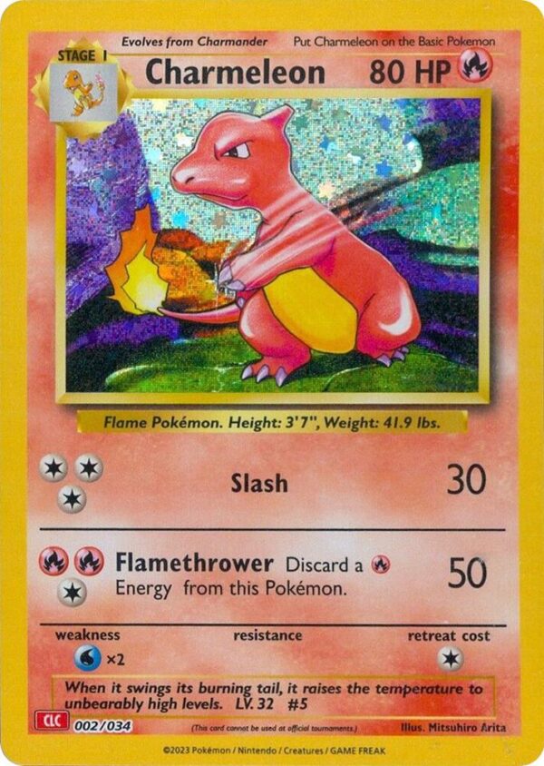 Charmeleon 002/034 Holofoil Trading Card Game Classic