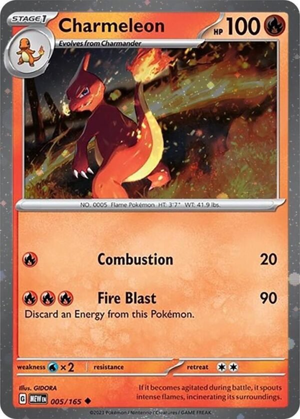Charmeleon 005/165 (Cosmos Holo) Holofoil Miscellaneous Cards & Products Charmeleon 005/165 (Cosmos Holo) Holofoil Miscellaneous Cards & Products