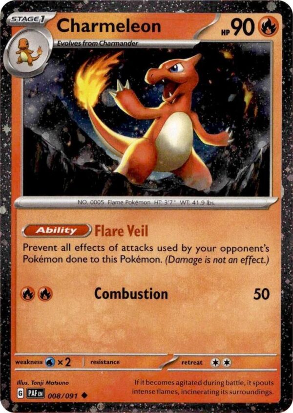 Charmeleon 008/091 (Cosmos Holo) Holofoil Miscellaneous Cards & Products Charmeleon 008/091 (Cosmos Holo) Holofoil Miscellaneous Cards & Products