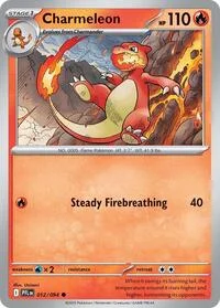 Charmeleon | 012/094 | Reverse Holofoil | ME02: Phantasmal Flames Charmeleon | 012/094 | Reverse Holofoil | ME02: Phantasmal Flames