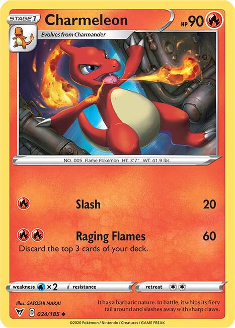 Charmeleon 024/185 Normal SWSH04: Vivid Voltage