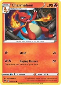 Charmeleon | 024/185 | Reverse Holofoil | SWSH04: Vivid Voltage