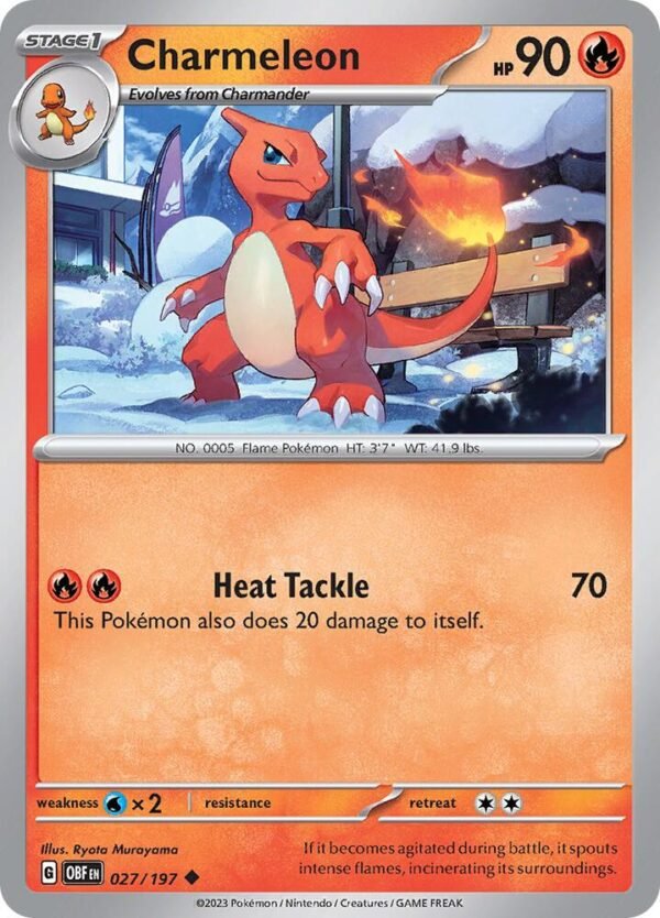 Charmeleon 027/197 Normal SV03: Obsidian Flames