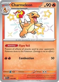 Charmeleon | 110/091 | Holofoil | SV: Paldean Fates