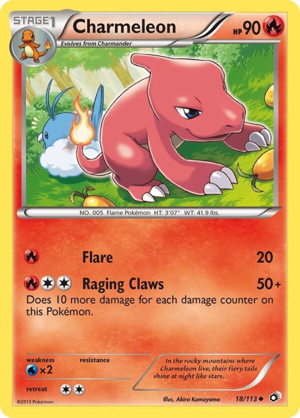 Charmeleon 18/113 Reverse Holofoil Legendary Treasures Charmeleon 18/113 Reverse Holofoil Legendary Treasures