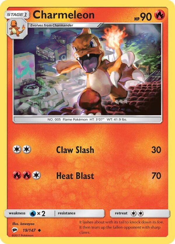 Charmeleon 19/147 Normal SM – Burning Shadows Charmeleon 19/147 Normal SM – Burning Shadows