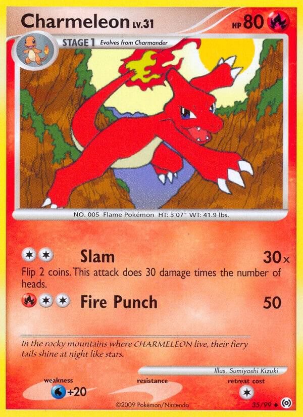 Charmeleon 35/99 Reverse Holofoil Arceus