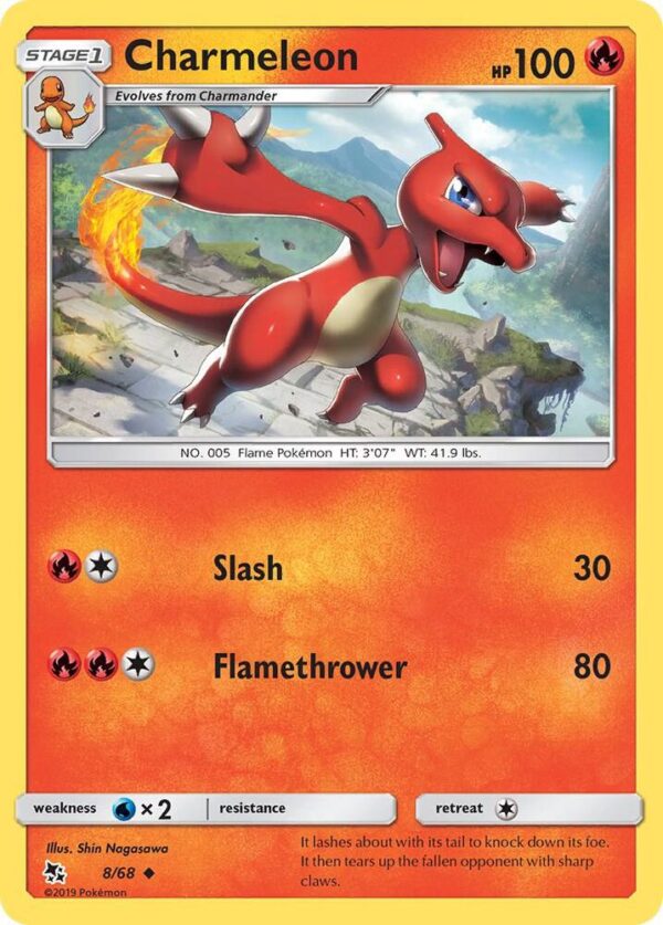 Charmeleon 8/68 Reverse Holofoil Hidden Fates