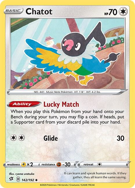 Chatot 142/192 Normal SWSH02: Rebel Clash Chatot 142/192 Normal SWSH02: Rebel Clash