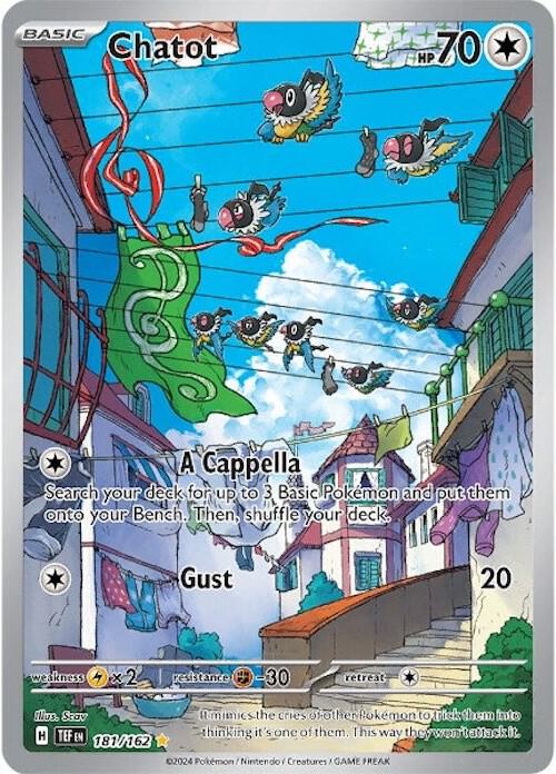Chatot 181/162 Holofoil SV05: Temporal Forces