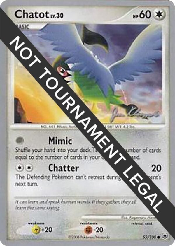 Chatot 2008 (Jason Klaczynski) 55/100 Normal World Championship Decks