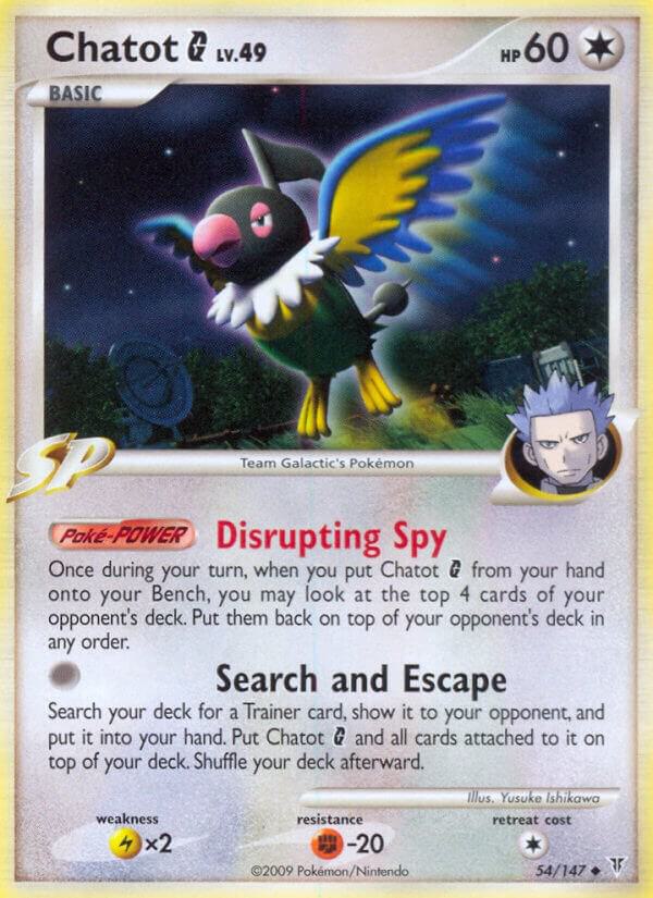 Chatot G 54 Reverse Holofoil Supreme Victors