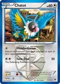 Chatot (Team Plasma) | 77/101 | Reverse Holofoil | Plasma Blast