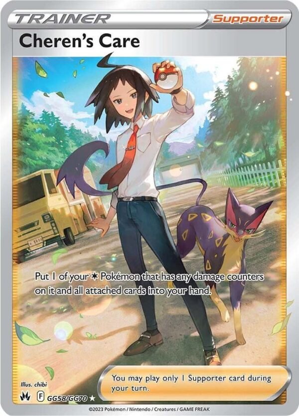 Cheren’s Care GG58/GG70 Holofoil Crown Zenith: Galarian Gallery Cheren’s Care GG58/GG70 Holofoil Crown Zenith: Galarian Gallery