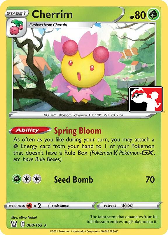 Cherrim 008/163 Normal Prize Pack Series Cards