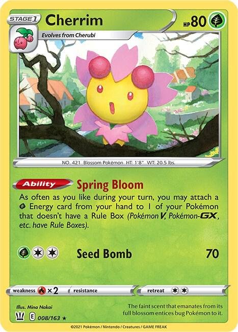 Cherrim 008/163 Reverse Holofoil SWSH05: Battle Styles