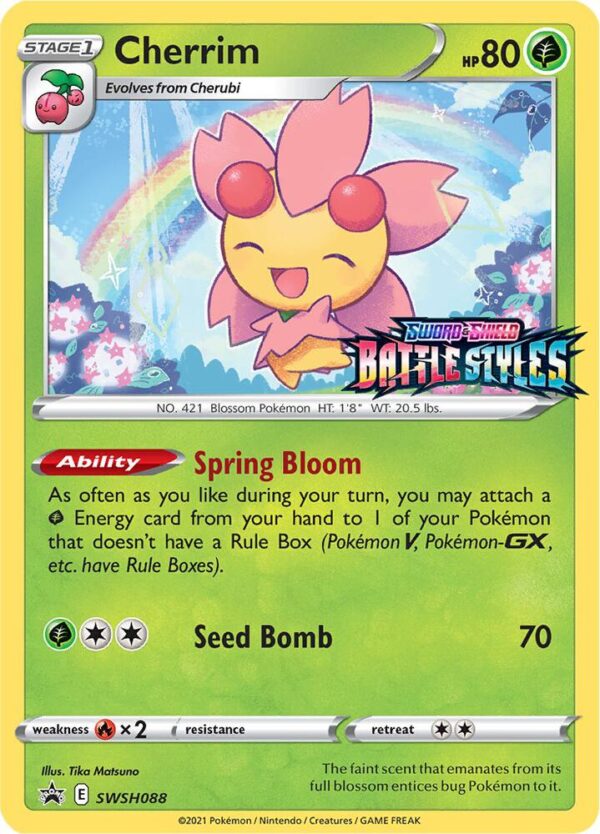Cherrim SWSH088 (Prerelease) Holofoil SWSH: Sword & Shield Promo Cards