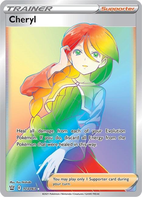 Cheryl (Secret) 173/163 Holofoil SWSH05: Battle Styles Cheryl (Secret) 173/163 Holofoil SWSH05: Battle Styles
