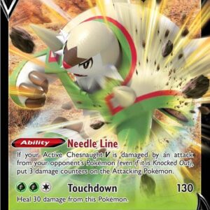 Chesnaught V 015/195 Holofoil SWSH12: Silver Tempest Chesnaught V 015/195 Holofoil SWSH12: Silver Tempest