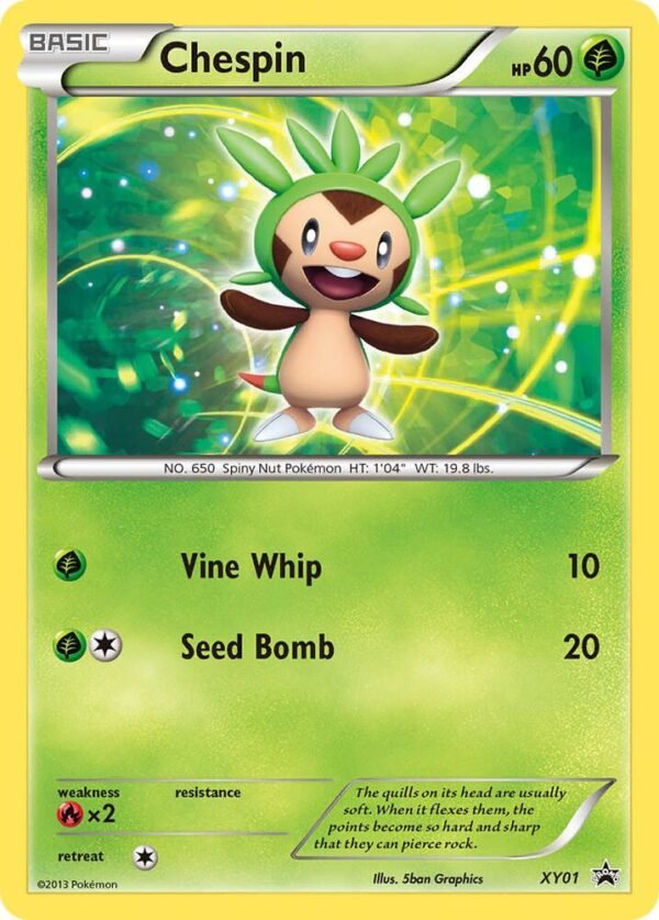 Chespin XY01 Holofoil XY Promos Chespin XY01 Holofoil XY Promos