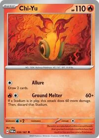 Chi-Yu | 039/167 | Normal | SV06: Twilight Masquerade Chi-Yu | 039/167 | Normal | SV06: Twilight Masquerade