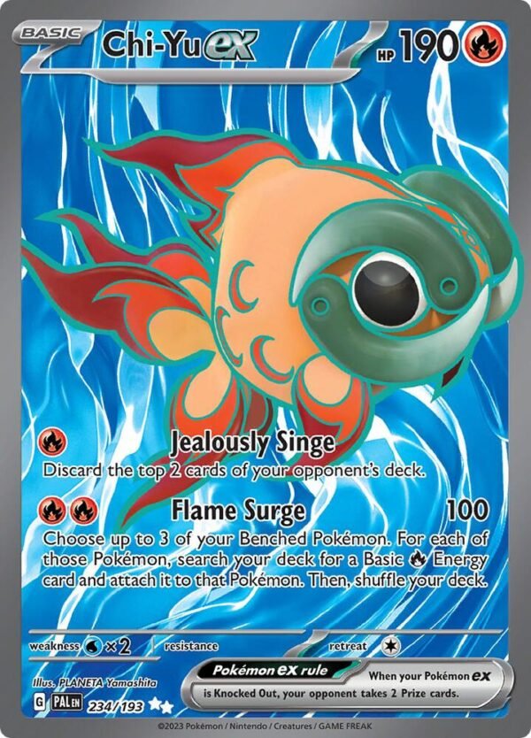 Chi-Yu ex 234/193 Holofoil SV02: Paldea Evolved Chi-Yu ex 234/193 Holofoil SV02: Paldea Evolved