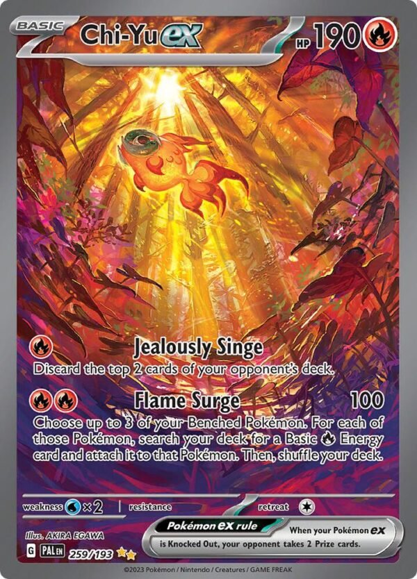 Chi-Yu ex 259/193 Holofoil SV02: Paldea Evolved Chi-Yu ex 259/193 Holofoil SV02: Paldea Evolved