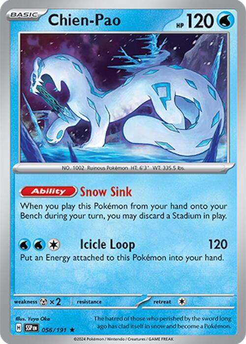 Chien-Pao 056/191 Reverse Holofoil SV08: Surging Sparks