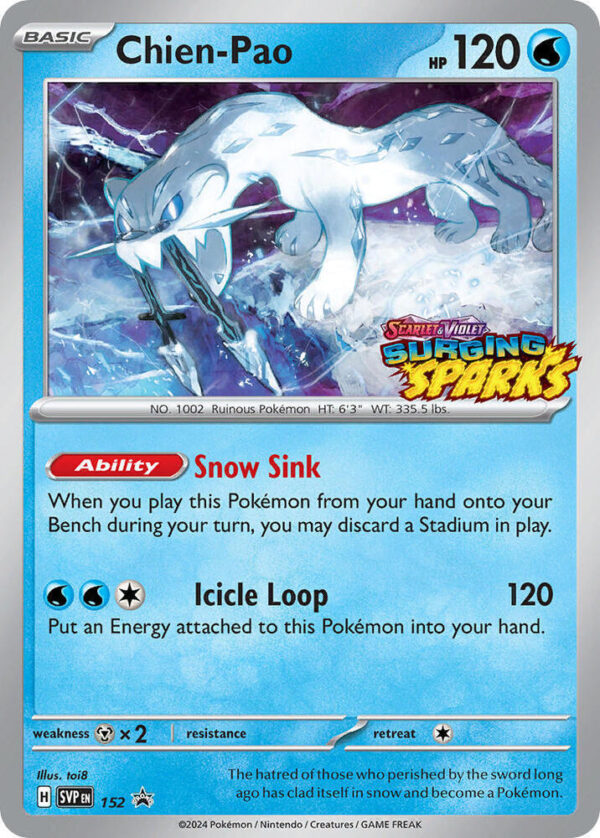 Chien-Pao 152 Holofoil SV: Scarlet & Violet Promo Cards