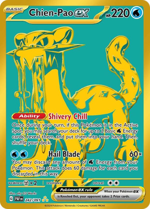 Chien-Pao ex 242/091 Holofoil SV: Paldean Fates