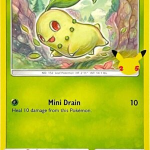 Chikorita 2/25 002/025 Normal McDonald’s 25th Anniversary Promos Chikorita 2/25 002/025 Normal McDonald’s 25th Anniversary Promos