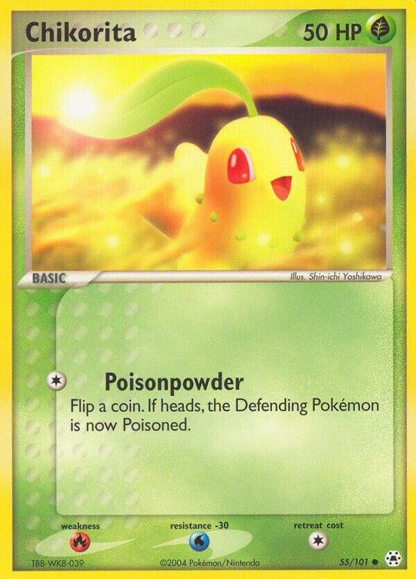 Chikorita 55/101 Reverse Holofoil Hidden Legends Chikorita 55/101 Reverse Holofoil Hidden Legends