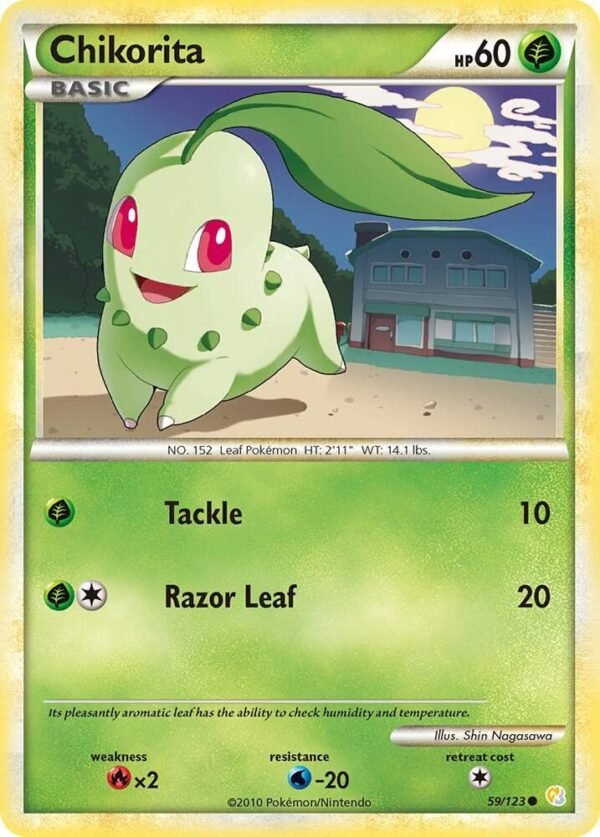 Chikorita 59/123 Normal HeartGold SoulSilver Chikorita 59/123 Normal HeartGold SoulSilver