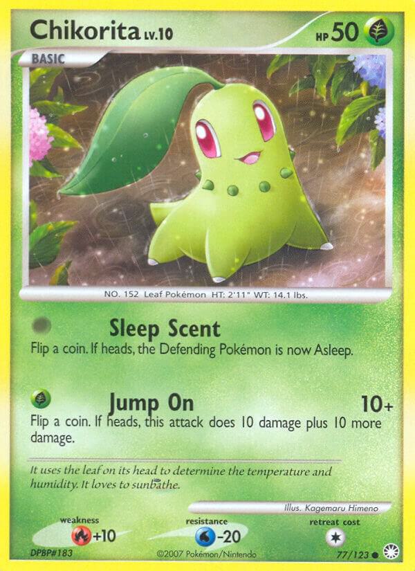 Chikorita 77/123 Normal Mysterious Treasures
