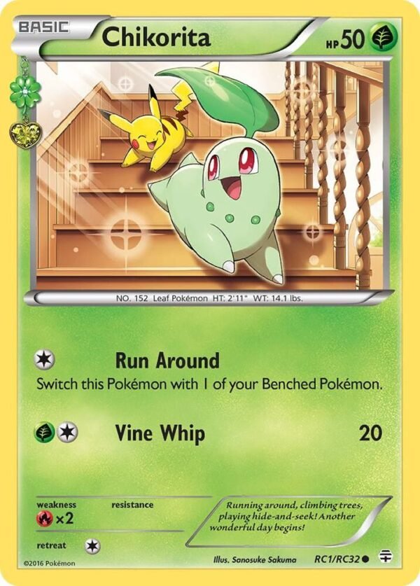Chikorita RC1/RC32 Normal Generations: Radiant Collection Chikorita RC1/RC32 Normal Generations: Radiant Collection