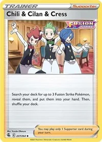 Chili & Cilan & Cress | 227/264 | Reverse Holofoil | SWSH08: Fusion Strike