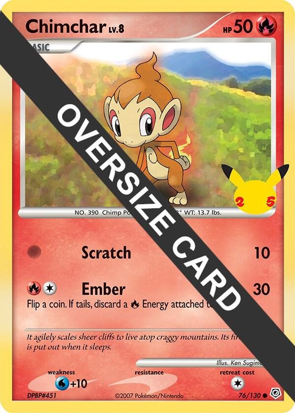 Chimchar 076/130 Normal First Partner Pack Chimchar 076/130 Normal First Partner Pack