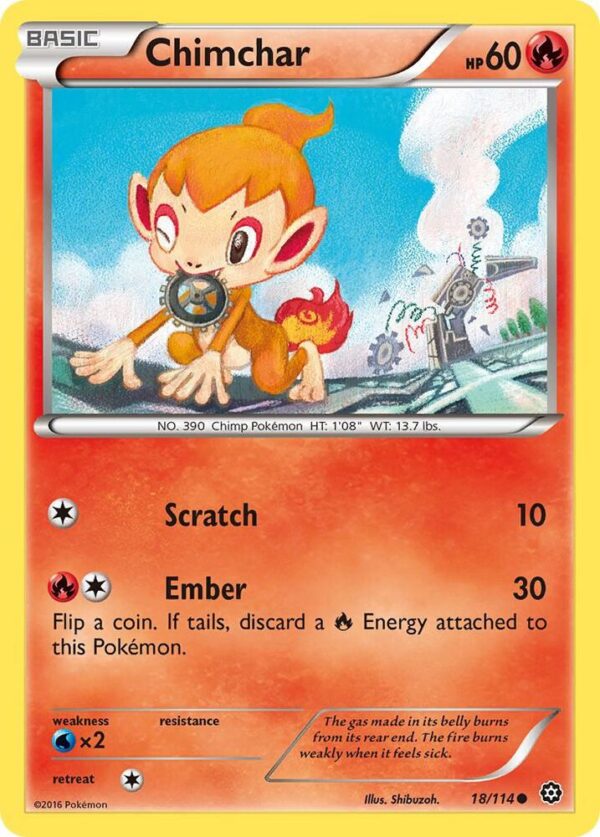 Chimchar 18/114 Normal XY – Steam Siege
