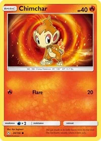 Chimchar (20) | 20/156 | Reverse Holofoil | SM - Ultra Prism