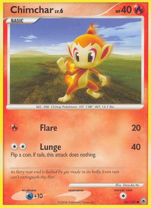 Chimchar (56) 56/100 Reverse Holofoil Majestic Dawn Chimchar (56) 56/100 Reverse Holofoil Majestic Dawn